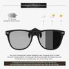 Mirror Flip Up Clip on Polarized Sunglasses Clips Pochromic Driving Fishing Eyewear Night Vision Lens Sun Glasses Clips