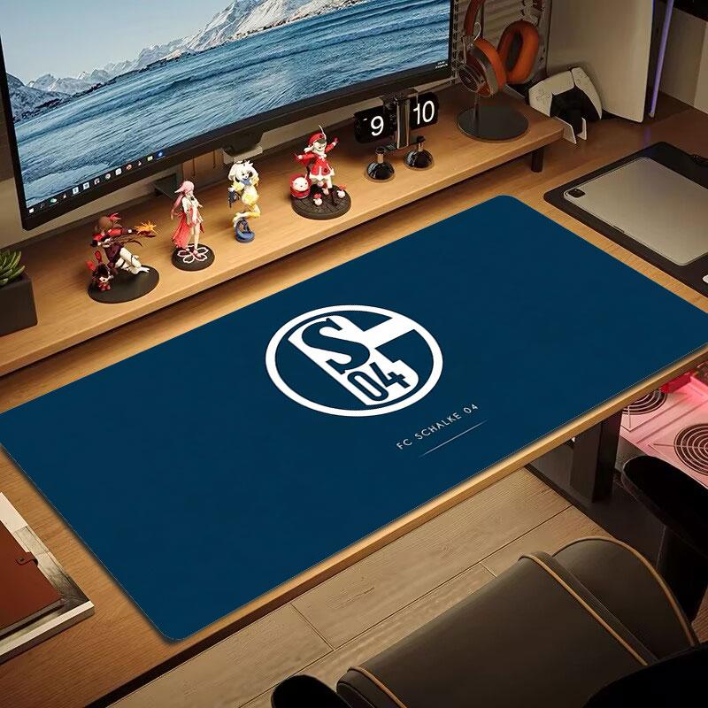 FC Schalke 04 Large Size Mouse Pad Large Gaming Table Cushion Non-slip Laptop Tablet Big Mousepad XXL Mat Mini PC Playmat With Lock Edge
