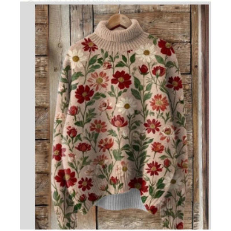XS-6XL A Variety of Optional 2025 Latest Christmas Abstract Print Casual Outerwear Sweater