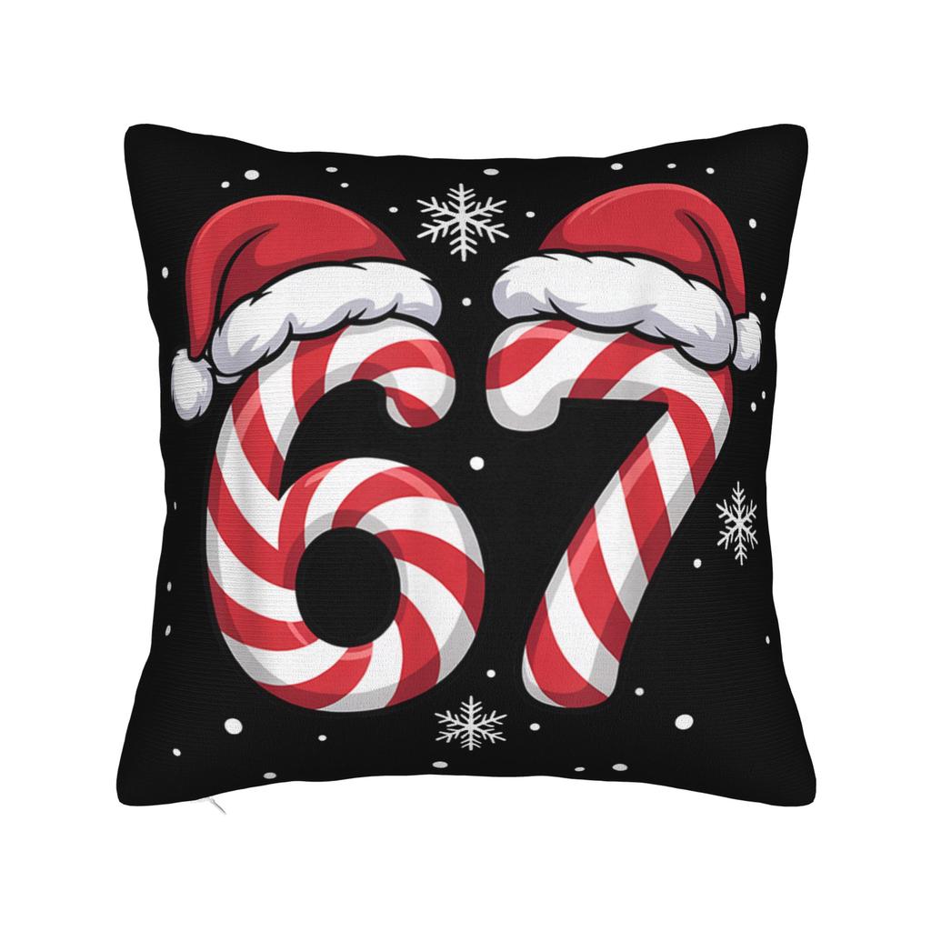 6 7 Christmas 67 Santa  Pillow Cover  Soft Cushion Cover Kawaii Pillow Case For Chair Sofa Home Decor
