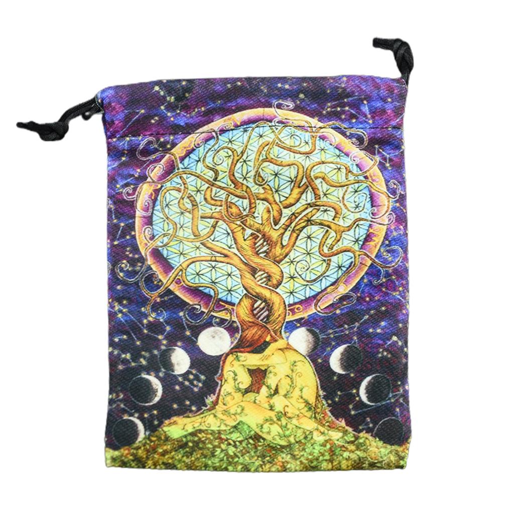 13x18cm Velvet Tarot Card Storage Bag Board Game Mini Drawstring Package Board Game Tarot Cards Storage Bags Table Deck Games