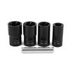 Slagmoer Dop Verwijderaar Socket Gereedschap Set 17mm 19mm 21mm 22mm Twist Socket Set Wielmoer Verwijderaar Extractor Gereedschap