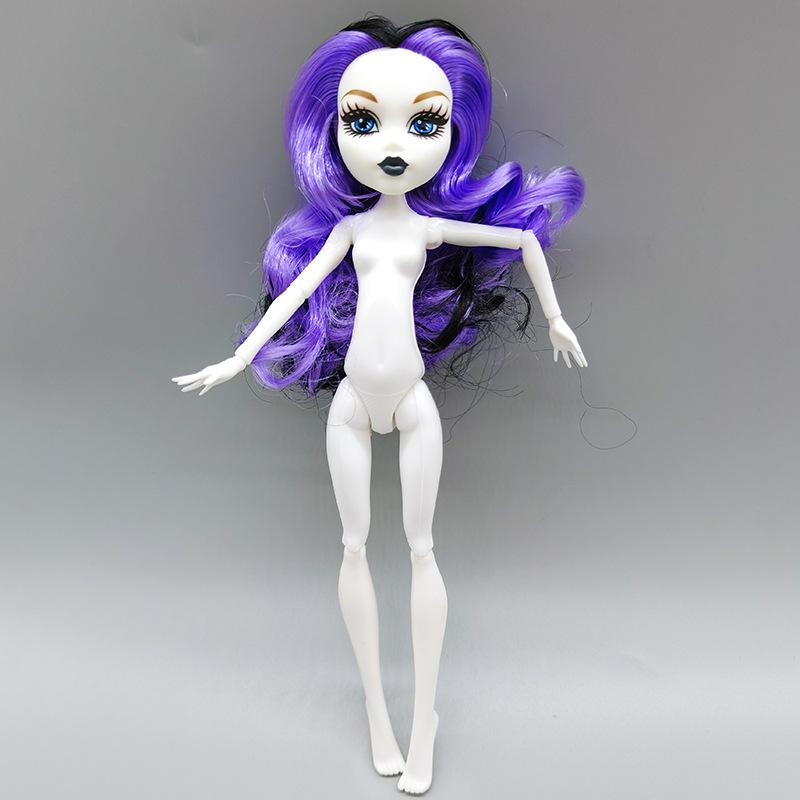 30cm Fashion Monster Babi Doll 1/6 Head + Body Acssories 12 Joints Movable Ghost Elf Doll Children Play House Dress Up Toy