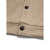 Men's Small Checkered Jacquard Knit Button Pocket Jacket, Spring and Autumn Warm Business Style Top