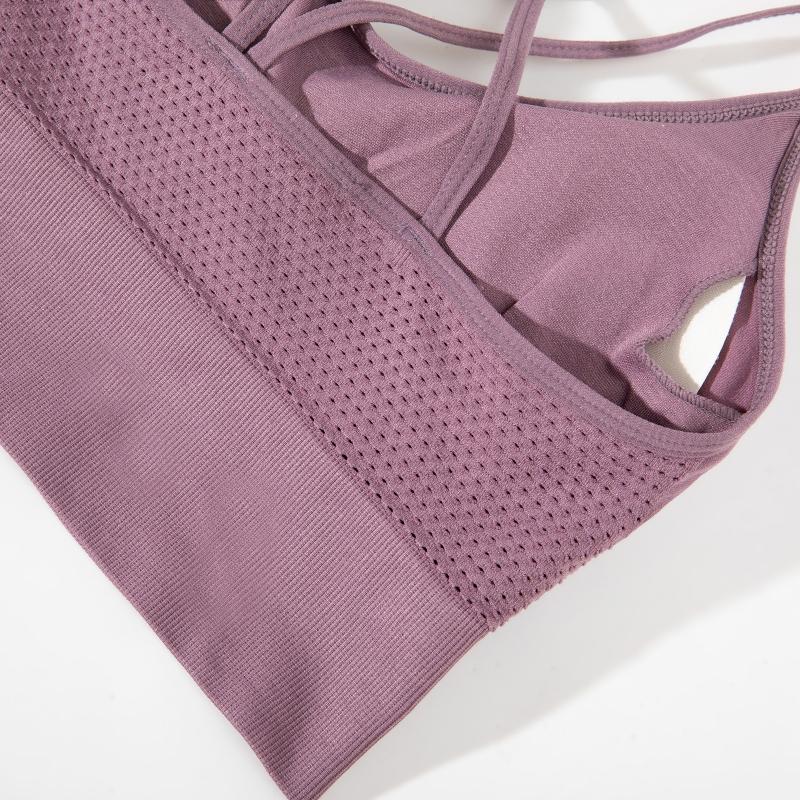 Dámské Sportovní Bralette Prodyšné Pohodlné Topy Push Up Bezešvé Lingeria Dámské Fitness Krása Záda Spodní prádlo Podprsenka