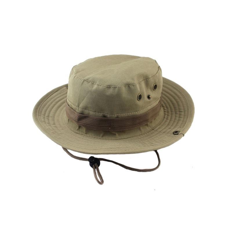 Summer Camo Fisherman Casual Bucket Camping Hiking Travel Fishing Mountaineering Sombrero Sun Shade