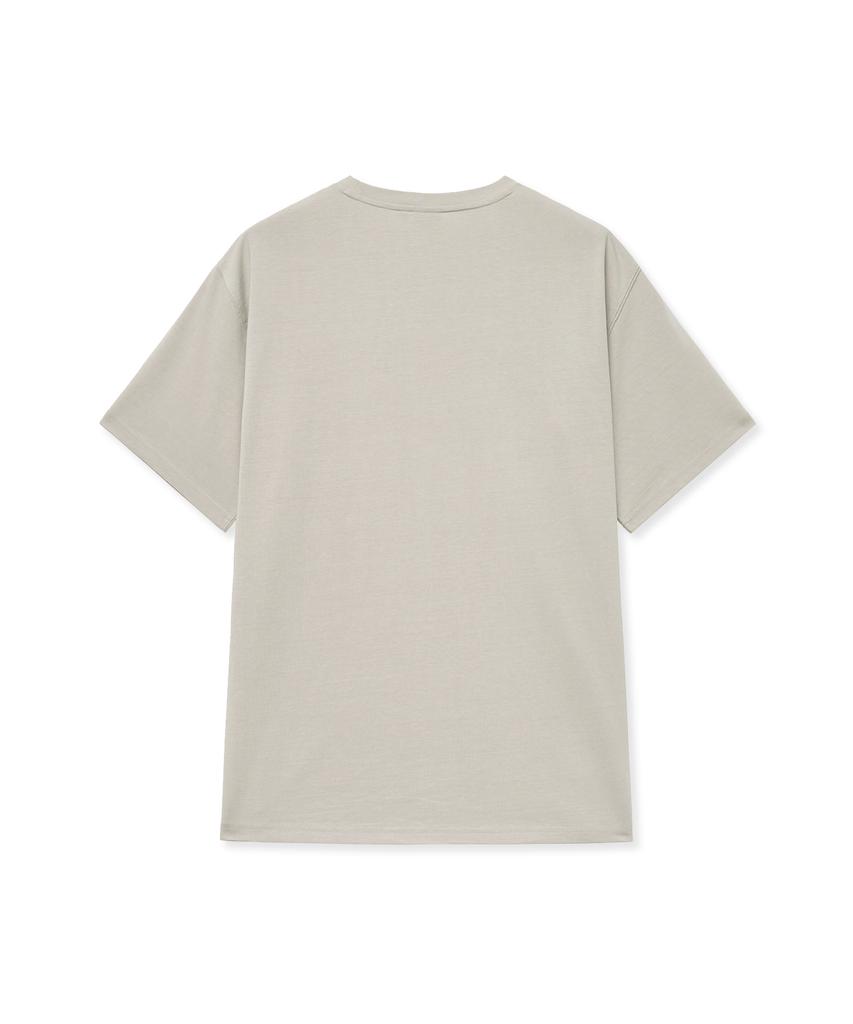 YALE [2Pack] Regular Fit Snell Logo Short Sleeve T-Shirt_White/Warm Gray