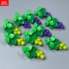 MOC Blocks Grape Trellis City Farm Garden Plants Flowers Accessories Learning Construction Bricks Kid Model Playthings Gifts