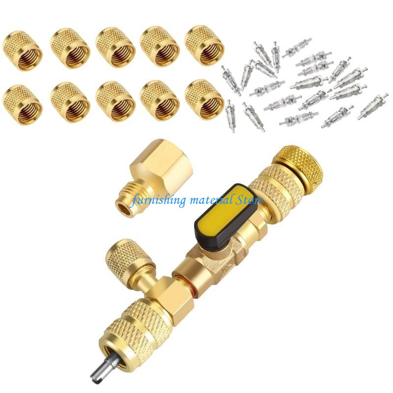 Y5GD Adapter Remover Installer Tool with 1/4 & 5/16 Port for R22 Accessories