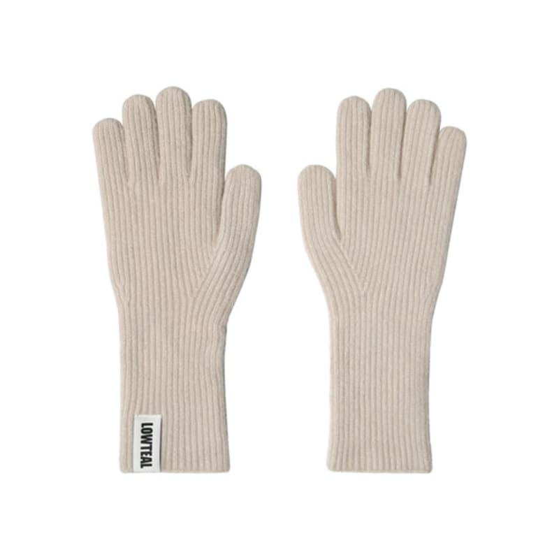 

ПЕРЧАТКИ LOWTEAL из шерсти ПАСТЕЛЬНЫЕ С МАРКИРОВКОЙ, ПАСТЕЛЬНО-БЕЖЕВЫЕ FREE