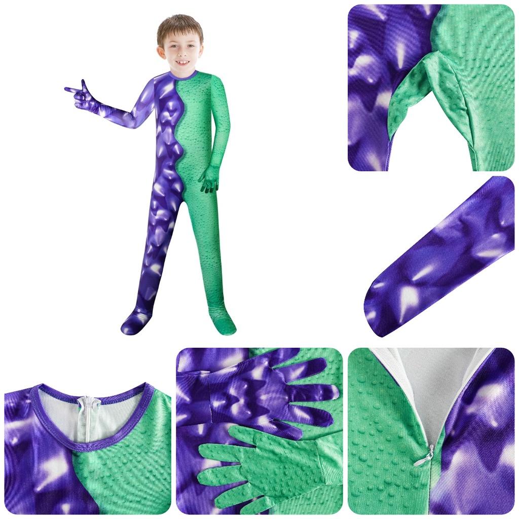 2023 Kinder Bühnenauftritt Kostüm Ld138 Lila Cartoon Garten Kostüm für Jungen und Mädchen