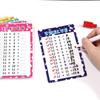 Multiplication Flash Cards, Early Education Math Cards, 14 Pcs Reusable Writable Educational Learning Cards
