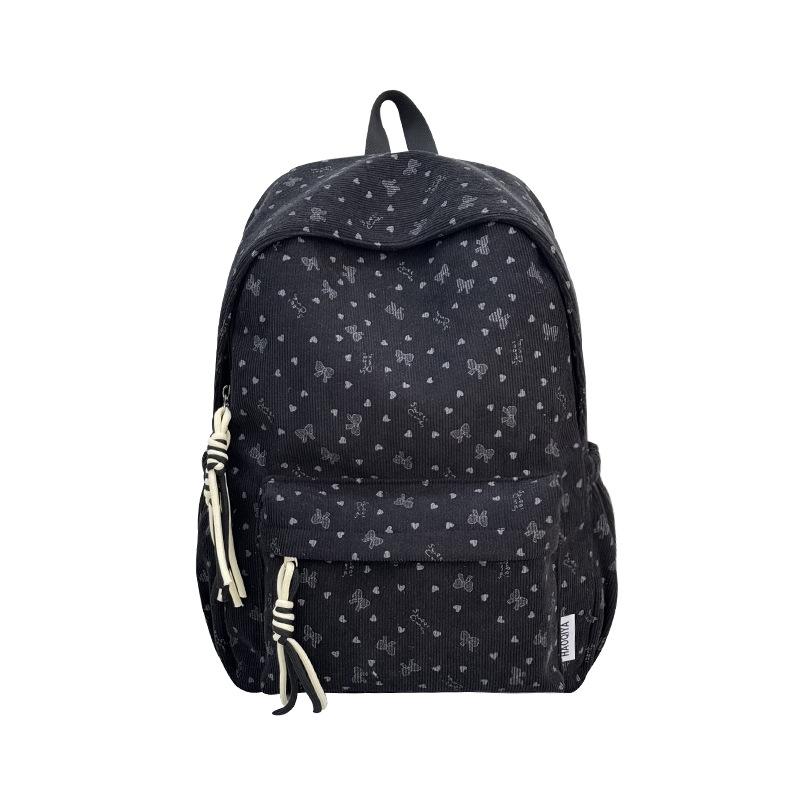 Schultasche Rucksack College-Student neuer Rucksack große Kapazität Schleife frische Schultasche Mittelschülerin süß 1011