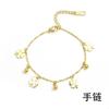 Lucky Grass Bracelet Stainless Steel Ins Internet Celebrity Niche  Korean Fashion Personality Versatile Bracelet Women's Jewelry