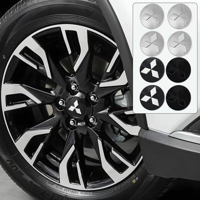 4Pcs 60MM Car Wheel Center Cover Hub Cap Badge Original Accessories For Ralliart X EX ASX L200 Pajero Lancer Eclipse
