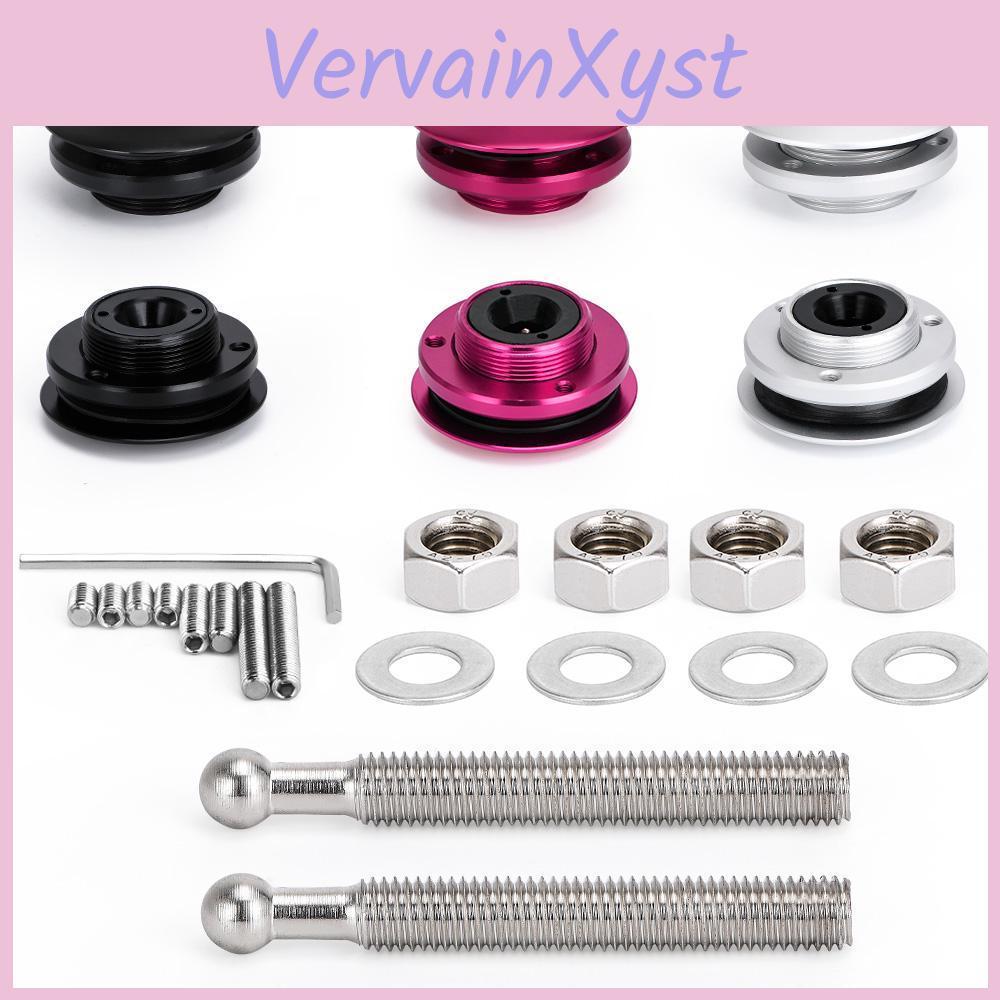 24" Button Universal Push 62mm Billet Hood Pins Lock Clip Kit Lock Clip Kit Quick Alloy Latch