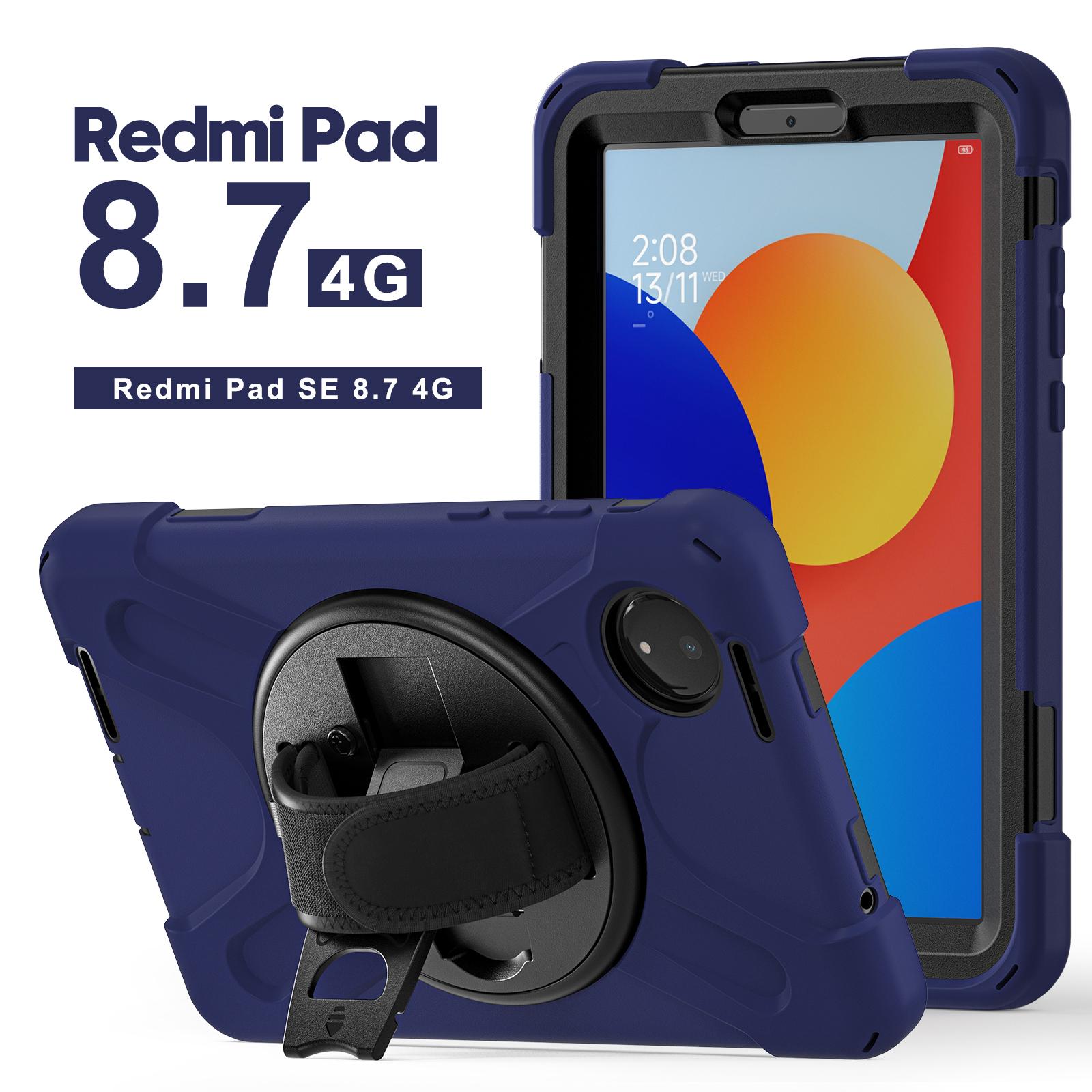 

Чохол для Xiaomi Redmi Pad SE 4G 8,7 дюйма TPU+PC+Силікон Підставка Захист від падінь Чохол для планшета Purple