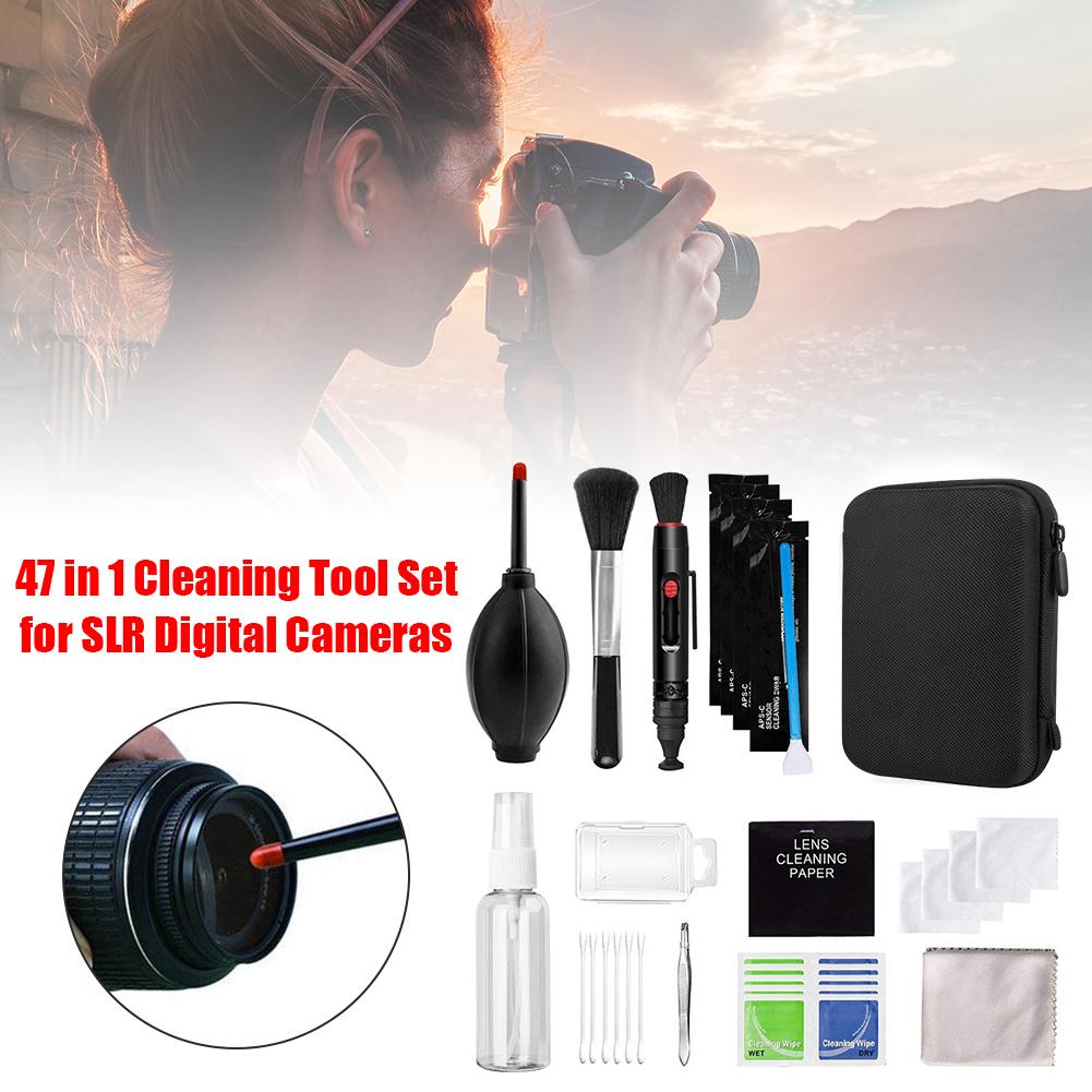 47PCS Professional Camera Cleaning Lens Camera Cleaning Kit DSLR Lens Digital Camera Sensor Cleaner Kit