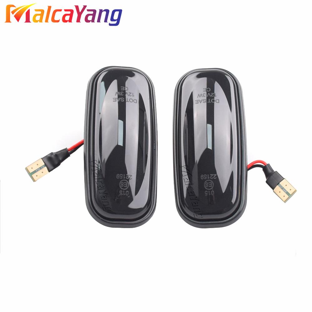 2 Pieces Dynamic Amber LED Side Marker Blinker Turn Signa Light For Land Rover Discovery 2 Defernder Freelander 1 Indicator Lamp
