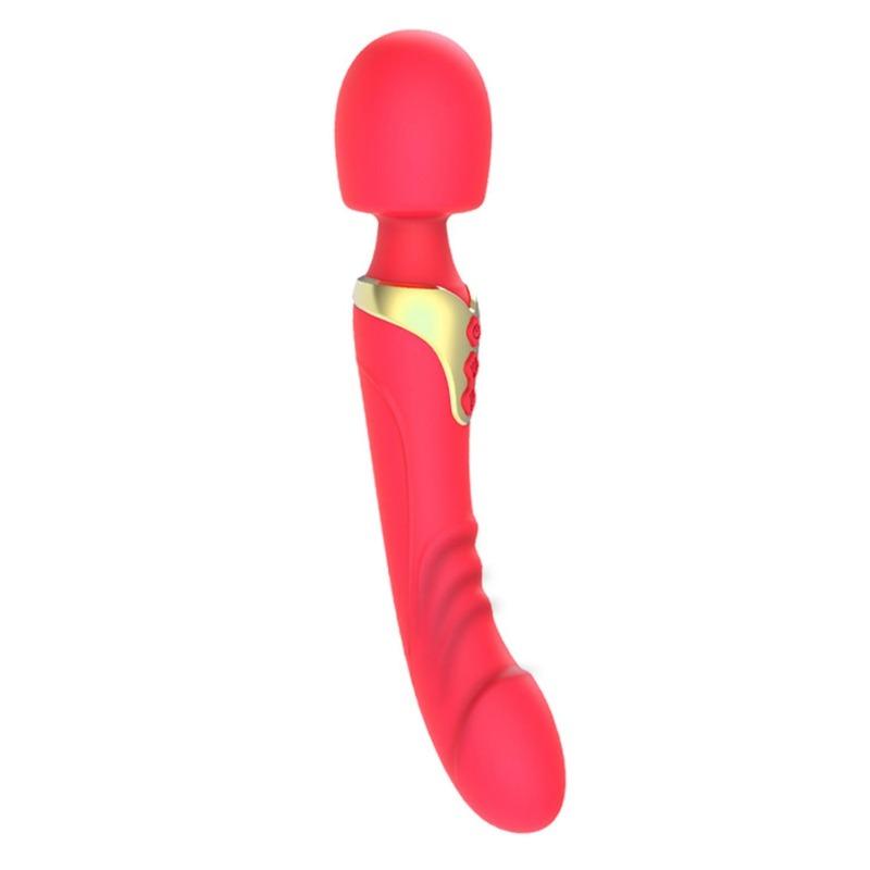 Dual Head Vibrator Clitoris G-spot Dildo Vibrator Clit Vagina Nipple Anal Stimulation Massager Rechargeable Waterproof Adult Sex Toys for Women