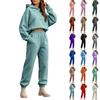Women's Casual Tracksuit Set with Hoodie and Sweatpants, Color Activewear for Gym and Daily Wear