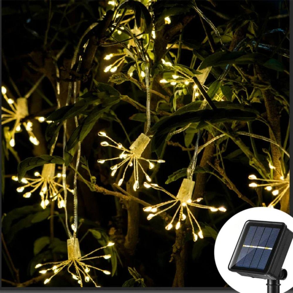 8 Lighting Modes LED Starburst Chain String Lights USB/Solar Fairy Light  Christmas