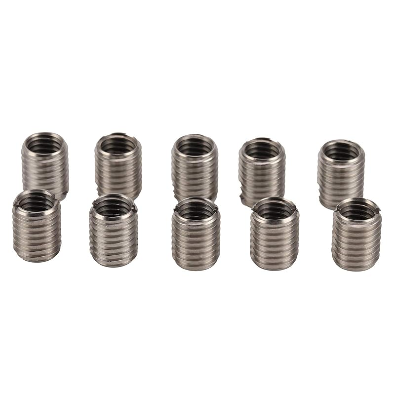 10Pcs 22mm Threaded Insert Reducing Nuts, M16 X 2 Female To M20 X 2.5 Male Repair Insert Nut Thread Nut Conversion Kit Stainless Steel
