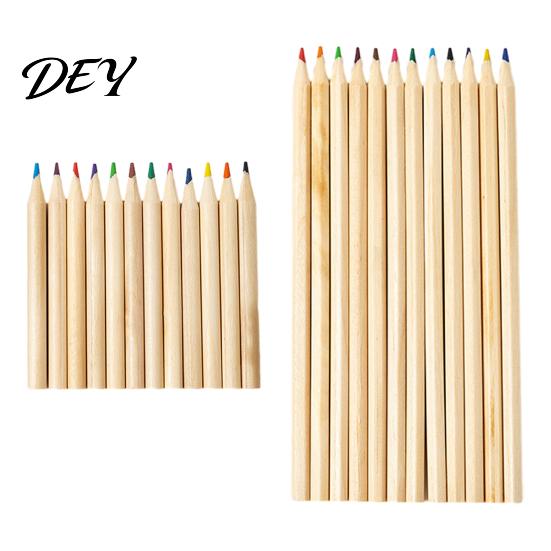 Short Pencils for Toddlers 12PCS Colored Kids, Bright Drawing Pencils, Art Kit Beginners Creation Smooth Wooden Coloring Book And School Supplies