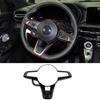 Carbon Fiber Texture ABS Steering Wheel Cover - Automotive Interior Accessory for Vehicles