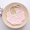 6 Layer Muslin Cotton Baby Bibs With Ties Newborn Soft Absorbent Drool Bibs For Infants Saliva Towel Burp Cloth