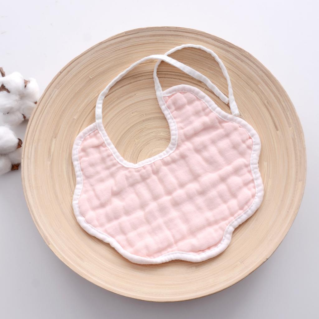 6 Layer Muslin Cotton Baby Bibs With Ties Newborn Soft Absorbent Drool Bibs For Infants Saliva Towel Burp Cloth