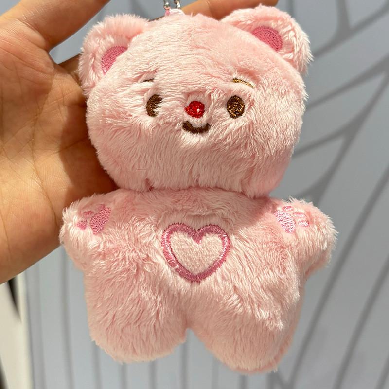 Lovely Cartoon Butter Bear Plush Keychain For Kids Soft And Cuddly Stuffed Animal With Choices Colorful