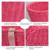 Rattan Bike Basket Multifunction Front Handlebar Bicycle Basket Waterproof Hand Woven Bike Basket Vintage for Kids Children Bike