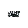 FSC 100% Wooden Beads, Polished, 10mm Dia., Black, 52 Pieces