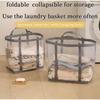 Laundry Bags Hamper Bag With Handles Portable &Collapsible Dirty Clothes Mesh Basket Foldable For Washing Storage Dorm Or Travel