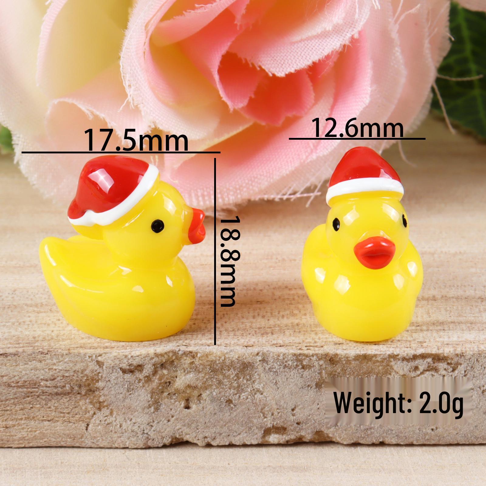 3D Resin Christmas Duck Pendant Necklace & Phone Case Charm