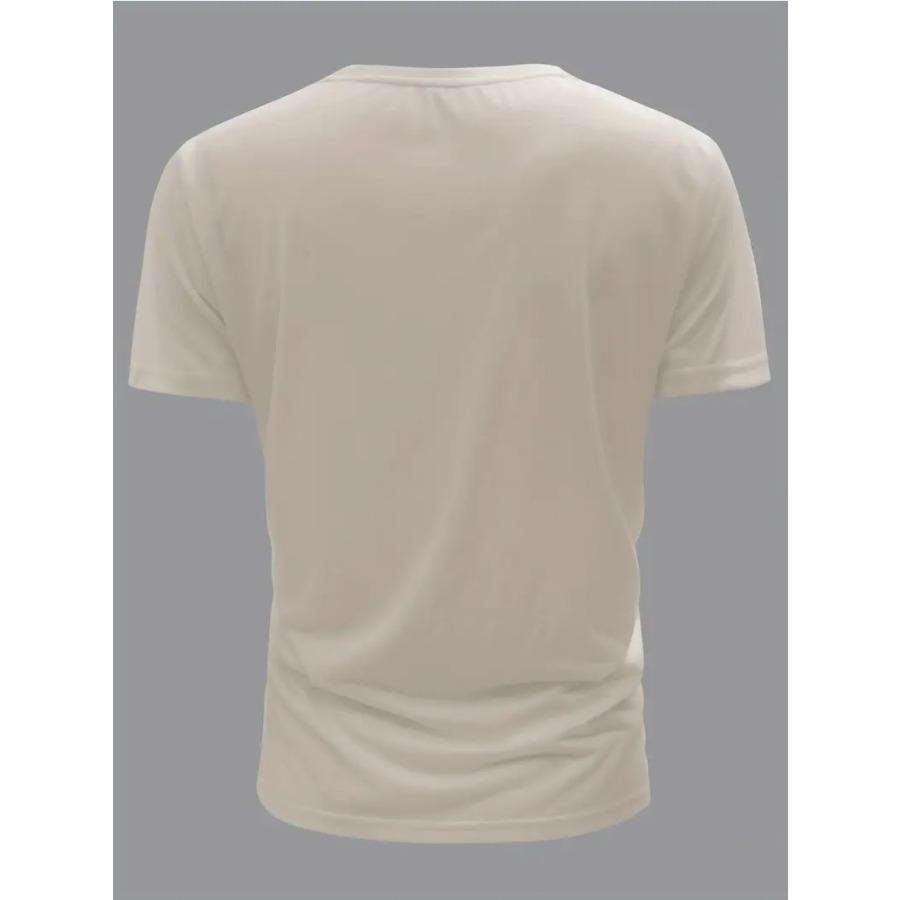 Men Stripe Character Print 3d T Shirt Short Sleeve O-Neck TShirt Vintage Polyester Breathable Sport Casual Large Size T-Shirts Men’s