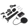 BM-800 Bluetooth Condenser Microphone Kit Studio Filter Boom Scissor Arm Stand