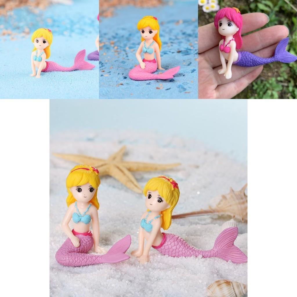 Delightful Mermaid Dollhouse Decor Mini Figurine For Unique Micro Landscape Art