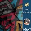 1000pcs Mini Puzzle 3D Geometric Street Style Low Polygon Graffiti Adult Puzzle Creative Stress Relief Home Decoration Fun Interactive Family Game Vib
