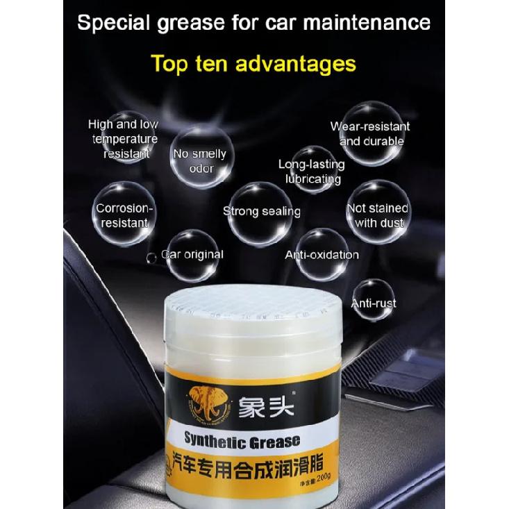 High-quality Synthetic Grease for Car Care Auto Grease Car Sunroof Track White Synthetic Grease Lubricating Oil Door Abnormal