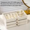 Acrylic Jewelry Storage Box, Partition Tray, Used For Earring, Ring, Necklace Display Rack, Suitable For Bedroom Dressing Table