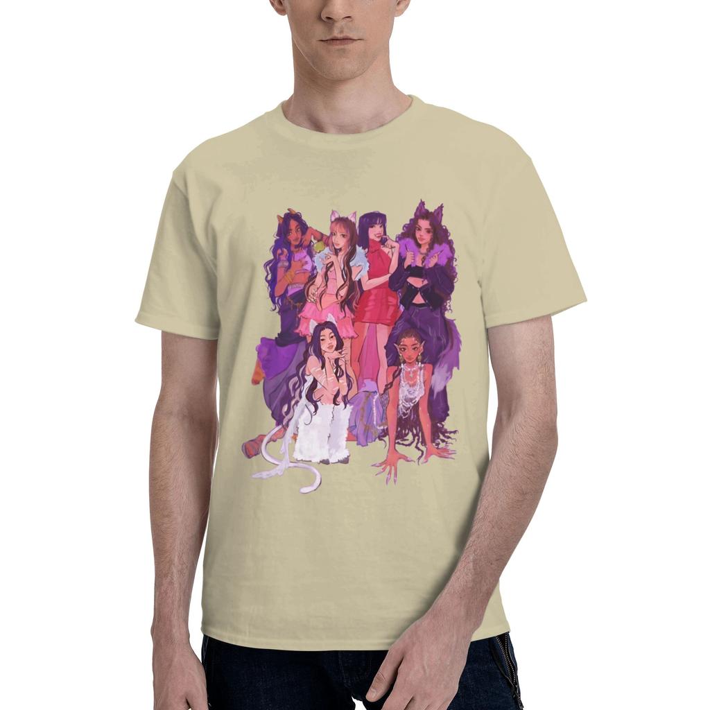 Custom Kkatseyes Tshirts For Unisex Short Sleeves Girl Group Loose Fit 100 Cotton Tee Gift