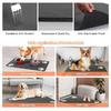 VIKAMA White Plaid Pet Mat Non Slip Waterproof Floor Rug for Dog Cat Bed Crate Kennel Washable Reusable Pet Friendly