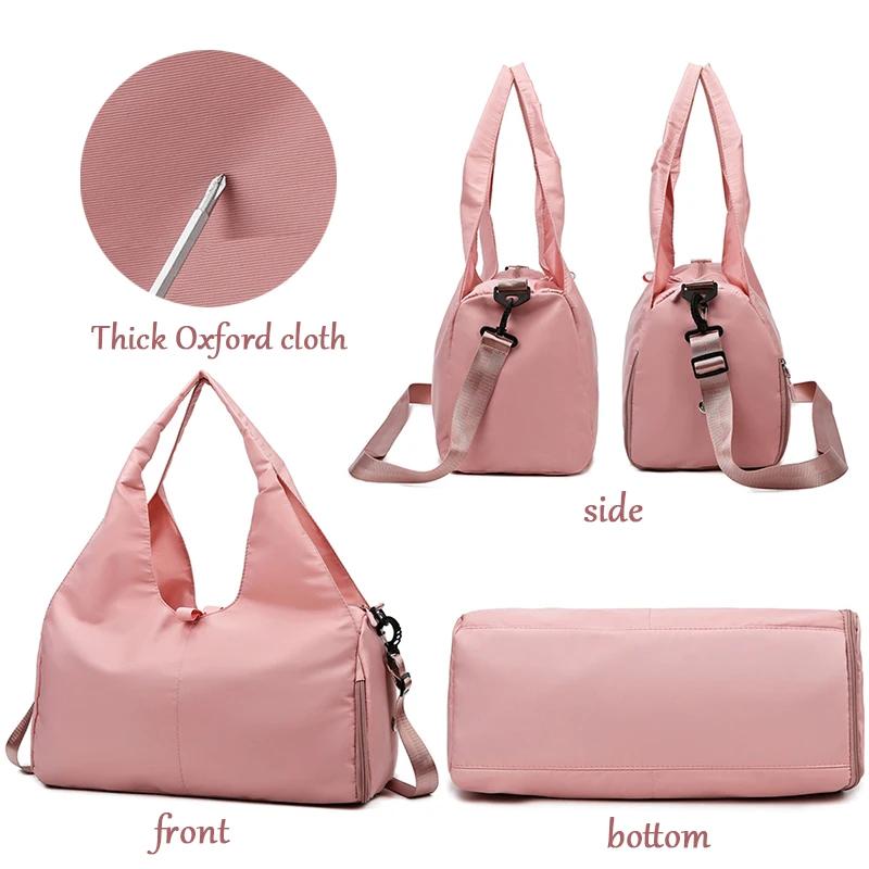 Large Capacity Gym Bag Multi-Functional Waterproof Fitness Tote Yoga Mat Dry-Wet Separation  Workout Outdoor Short Travel bag