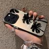 Summer Coconut Tree Silver Phone Case for iPhone 12 Pro Max/13/14/15/16/17