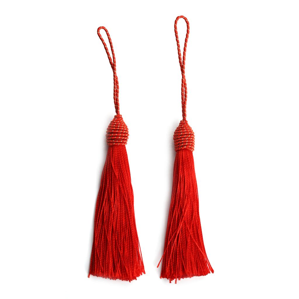 10pcs 15cm Polyester Tassels Pineapple Head Hanging Rope Bookmark Tassel Fringe For DIY Key Chain Earring Clothing Accessories