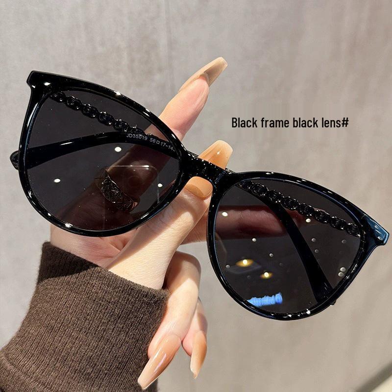 Chic 2025 Cat-Eye Sunglasses: Women's TR90 Anti-UV Polarized Fashion Shades
