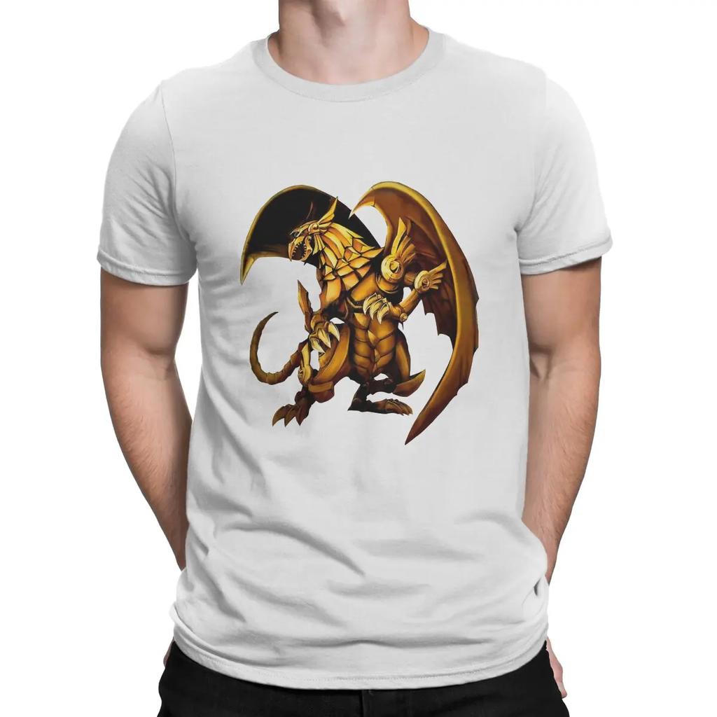Yu Gi Oh Duel Monsters Card Game Creative TShirt for The Winged Dragon of Ra Collar Pure Cotton T Shirt Gift Clothes Unisex