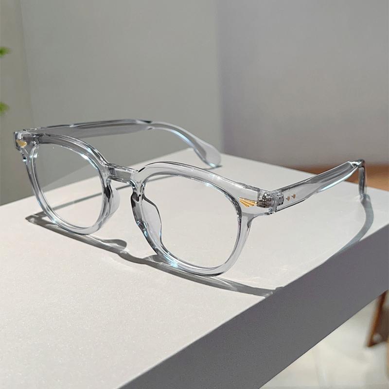 Vintage Round Glasses Women New Fashion Candy Color Rim Blue Light Blocking Optical Frames Trendy Korean Style Eyeglasses